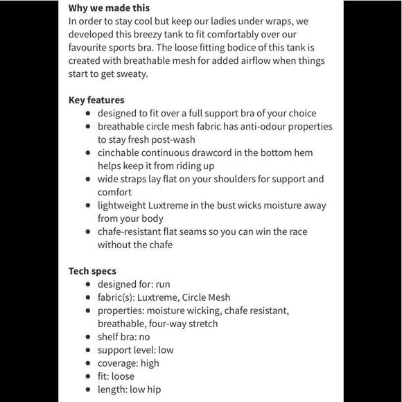 Lululemon white & blue striped tame me tank top size 4 - Picture 6 of 6